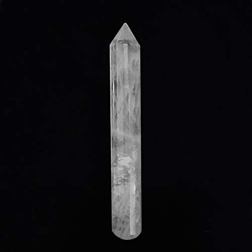 Image of Clear Quartz Crystal Wand for Reiki Healing 50-100 Gm | Natural Crystals Stone Wand for Vastu Meditation Massager Tool