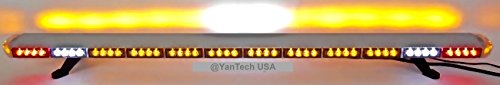 60" Amber Clear Super Bright Led Light Bar 102 Leds Flashing Warning Tow Truck Wrecker Police Snow Plow With Cargo Lights And Brake Or Turn Signal Lights - Usa Warranty W/Lifetime Service #TOP3