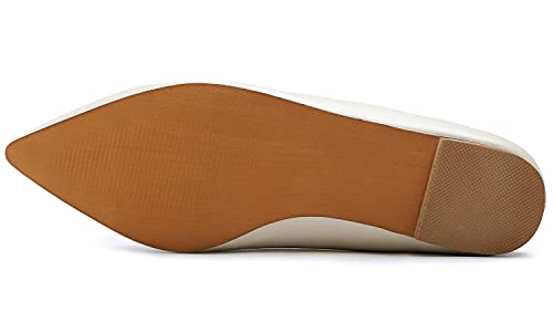Image of FEVERSOLE Women's Loafer Flat Pointed Fashion Slip On Comfort Driving Office Shoes