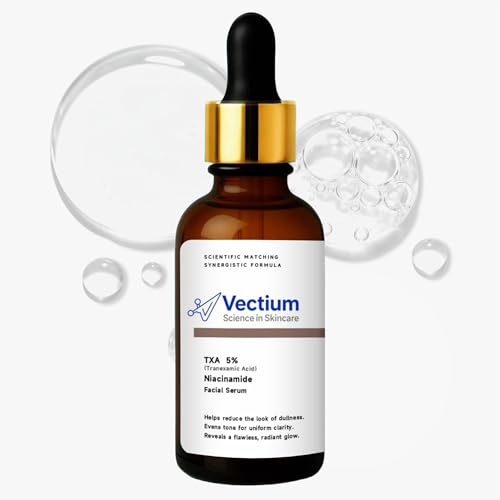 Vectium Tranexamic acid serum 5% TXA & Niacinamide Facial Serum - Helps Brightens Skin, Evens Tone &