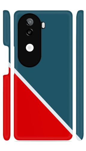 Image of Abstract Green Red Designer Printed Hard Back Cover for iQOO Z9s 5G / Vivo V40e 5G Attractive and Uniquely Crafted Smartphone Case