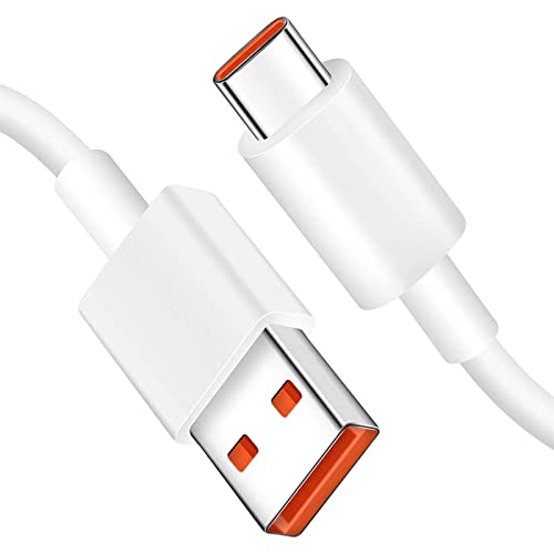 ACOCOBUY USB C Cable 1m 6A Charge Turbo Cable for XiaoMi 15 Ultra USB Type C Super Fast Charging Cord Data Sync Transfer for Mi 14T 13T 12T 11T Pro POCO X7 X6 M6 X5 F5 X4 Redmi Note 14/13/12/11/10/14C