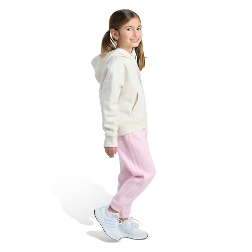 adidas Girls 2-piece Long Sleeve Hooded Heather Pullover & Jogger Set2