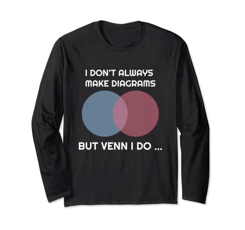 Data Pun Venn Diagramme – Data Geek – Cadeau pour analyseurs de données Manche Longue