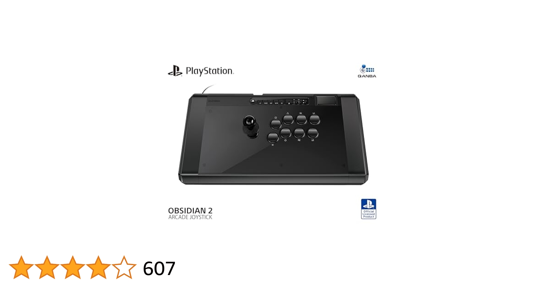 【美品】QANBA Obsidian2 アーケード コントローラー PlayStation 日本国内公式ライセンス商品】 Qanba Obsidian 2