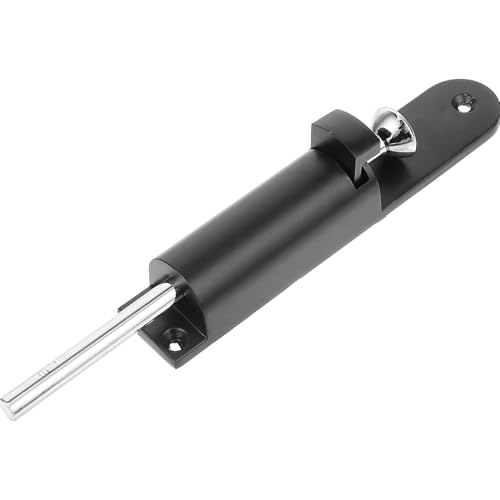 FUTUREORYY 落し棒付き床設置式スプリングラッチ ズィンク合製耐久性抜群 属製両開きドア用 安定設置簡単取り付け可能