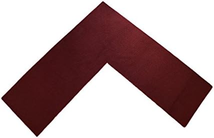 Emerald Wholesale Perfect for Kitchen, Shop and Garage Solid Corner Rug, 68 by 68 by 24", Burgundy