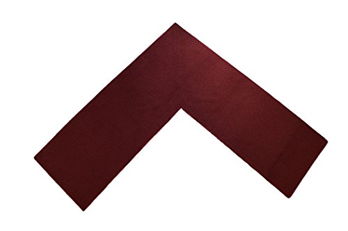 Emerald Wholesale Perfect for Kitchen, Shop and Garage Solid Corner Rug, 68 by 68 by 24", Burgundy