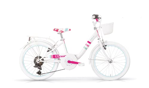 MBM Fleur 24 - Bicicleta para Mujer, 6 V, CTB, MBN, Color Blanco A28, única