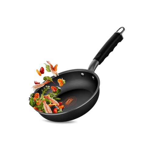 PARIS RHÔNE Non Stick Frying Pan 20cm, Frying Pan Induction with Thermal Indicator, Non Stick Omelette Fry Pan, Suitable for All Types of Cookers, PFOA-Free