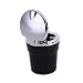 WINOMO Cenicero Auto Coche de Cigarrillos con luz Azul LED portátil (Negro)