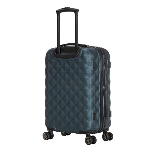 Kenneth Cole REACTION Diamond Tower Luggage Collection Lightweight Hardside Expandable 8-Wheel, Emerald, 2-Piece Set (20… - Image 4