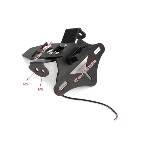 Support de plaque d'immatriculation de précision avec LED pour CBR1000 RR