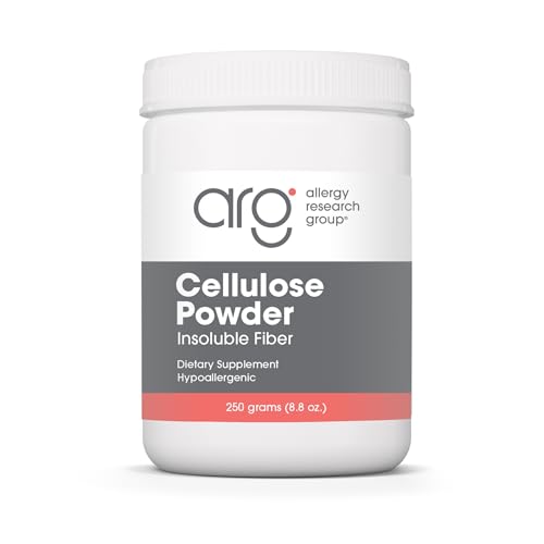 Allergy Research Group ARG Cellulose Powder - Microcrystalline Cellulose - Digestive System Support - Non-Fermentable Insoluble Fiber - Hypoallergenic Formula - 125 Servings - 8.8 oz