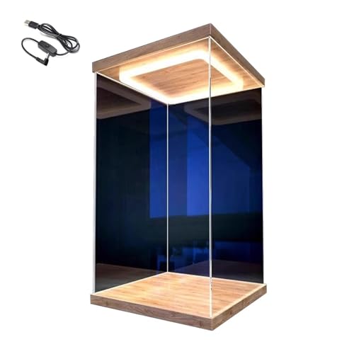 ZYJIX Vitrina alta de acrílico LED con...
