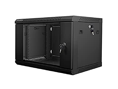 Armario Rack LANBERG 6U 600X450X368 Auto ENSAMBLADO 19' hasta 60 KG Negro