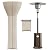 EAST OAK Patio Heater Covers with 300D Oxford Fabric, Zipper, Storage Bag, Waterproof, Dustproof, Wind-Resistant , Sunlight-Resistant, Snow-Resistant, 89'' Height x 33" Dome x 19" Base, Beige, 1 Pack