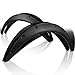 Spec-D Tuning 4PC Front + Rear Universal Flexible Car Fender Flares Black Durable Extra Wide Body Kit Wheel