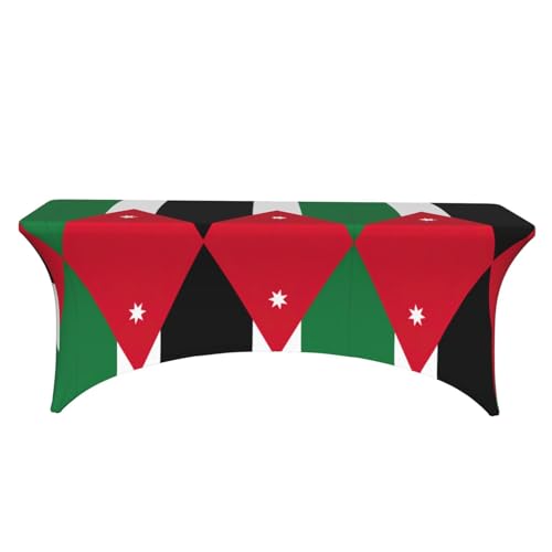 Nappe extensible drapeau jordanien EdWal pour protéger et décorer vos tables