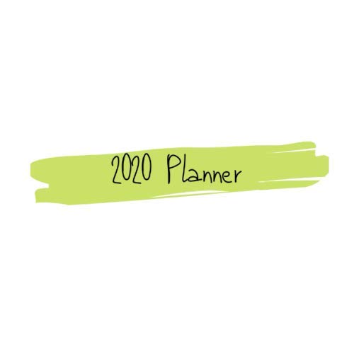 2020 Planner: monthly and weekly planner organizer to-do list