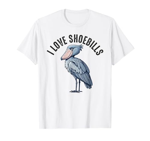 Shoebill Stork Bird Shoe-billed Stork Mujeres Hombres Whaleheads Camiseta