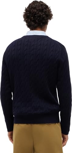Tommy Hilfiger Classic Cotton Cable Crew Pull pour Homme - M