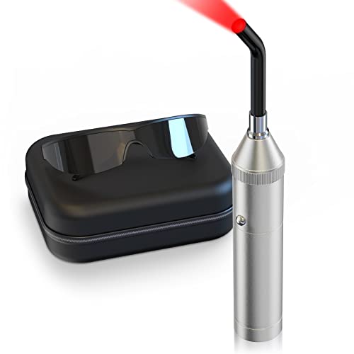 Okyna Red Light Therapy Device, Healing Pain Relief Infrared Light Therapy for Oral Lip Nose Ear Knee Neck Joint and Muscle Body, Red Light Therapy for Face