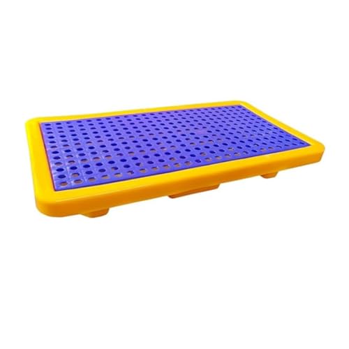 Plateforme de rétention pour 2 fûts bac plastique jaune 66x37 cm avec drain