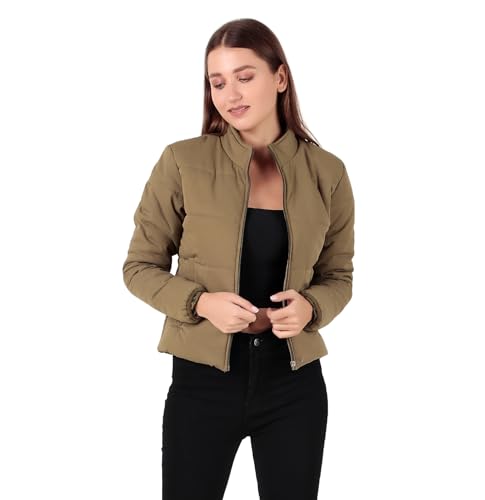 Image of Brazo Cotton Women's Crop Winterwear Jacket - Stylish, Warm, and Comfortable for Ultimate Winter Protection