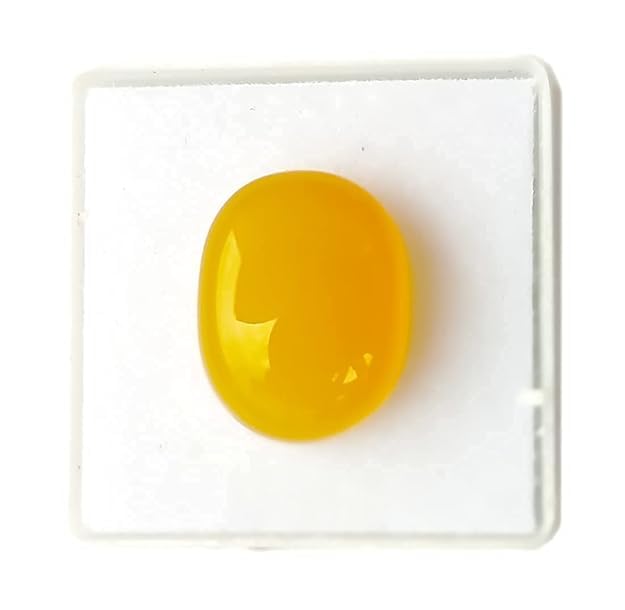 NEXGEMS 10.15 Ratti 9.00 Carat Agate Hakik Stone Original Certified Yellow Hakik Gemstone(YH192)-image-45