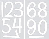 SEI 4-Inch Numbers Iron on Transfers, White, 2 Sheets