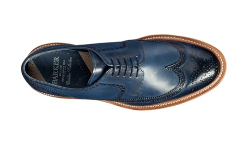 Image of BARKER Bailey Men's Handmade Leather Brogue Oxford Dress Shoes - Timeless Elegance & Superior Craftsmanship - Formal & Business Wear