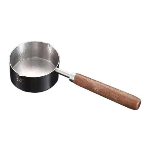 Stainless Fry Pot, Induction Sauce Pan, Butter Warmer with Nonstick Coating, Saucepan with Flat Bottom Handle Design, Kitchen Cookware, Milk Sauce Pot for Boiling Gravies Use