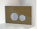 Produktbild Glas Betätigungsplatte gold/Glanzchrom für Geberit UP320 UP720 Sigma 21 Spülkästen G4