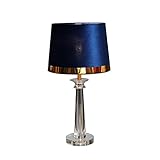 lampara mesa cristal azul Cuerpo de la lámpara de cristal, cristalino, estable y duradero.