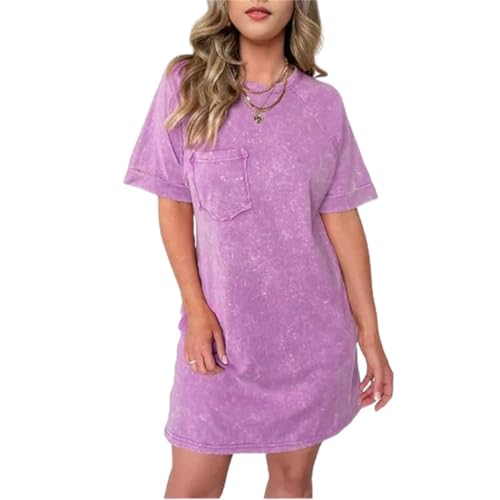 Robe courte d'été pour femmes CFWSHJ ample et décontractée