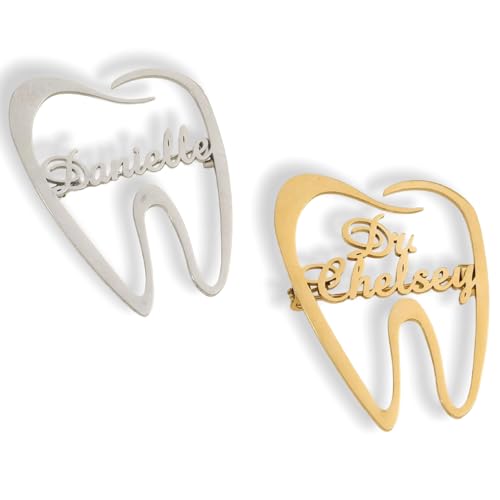 Image of Custom Name Lapel Pin Personalized Script Brooch for Women Men, Customizable Name Badge Elegant Cursive Letter Pin, Minimalist Jewelry Gift for Wedding Birthday Anniversary