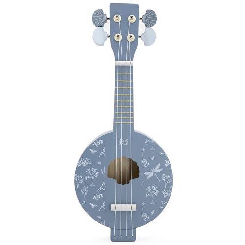 Houten Banjo Blauw