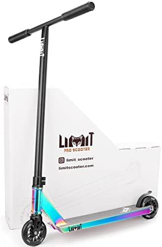 LMT69 Professional Scooter-Trick Scooter-Intermediate Beginner Stunt Scooter Suitable - Children, Teenagers Adults 8 Years Old Above(Black Color)