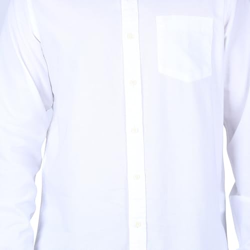 Image of Lee Men Solid White Regular Fit Shirt