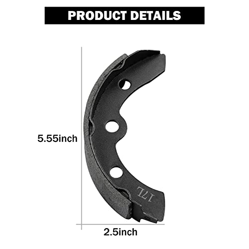 Golf Cart Brake Shoes Kit For Club Car Ds & Carryall Manual Adjust 1981-1994 Golf Cart Rear Brake Assembly Oem# 1011463 1011296 1011433 1015757(4Pcs-Long) #TOP4