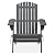 Amazon Aware FSC Certified Outdoor Folding Adirondack Chair, Acacia Wood, Dark Grey