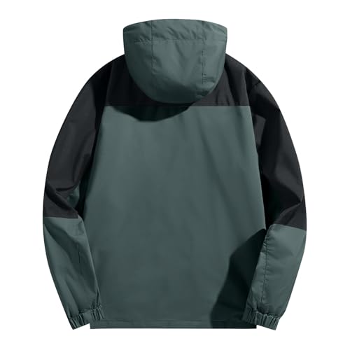 Ymosrh Men's Fashion Windbreaker Jackets Windproof Water Resistant Full Zip Up Outdoor Hiking Fishing Coats, S-6XL3