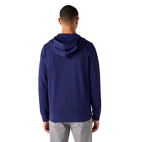 Wrangler Zip Thru Rainbow Felpa, Blu Medievale, S