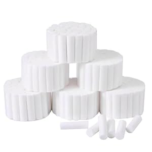 LAKPYN Zahnwatterollen 250 Stück Weiß