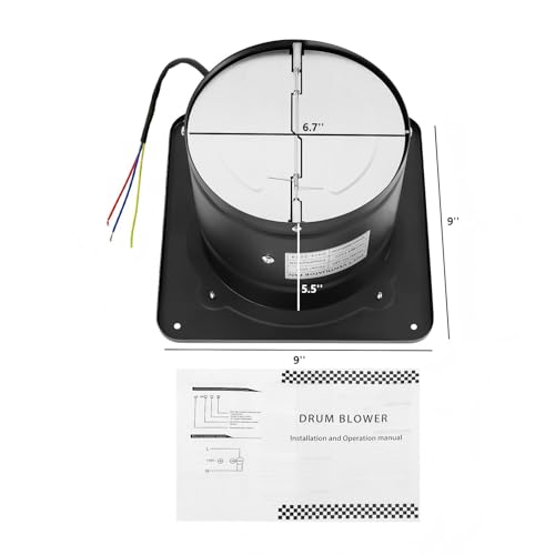 Ventilador Extractor de Baño y Cocina Gdrasuya10, 7" (17,8 cm), 50 W, Montaje en Pared o Ventana, Motor de Cobre Silencioso de 2600 RPM, para Cocina, Baño, Garaje y Ático miniatura 4