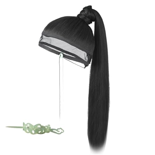 Breathable Mesh Wigs Caps Headgear for Secure Wear Cosplay Event and Daily Hairover Han Costume Men's Wigs Hair Headpiece High T