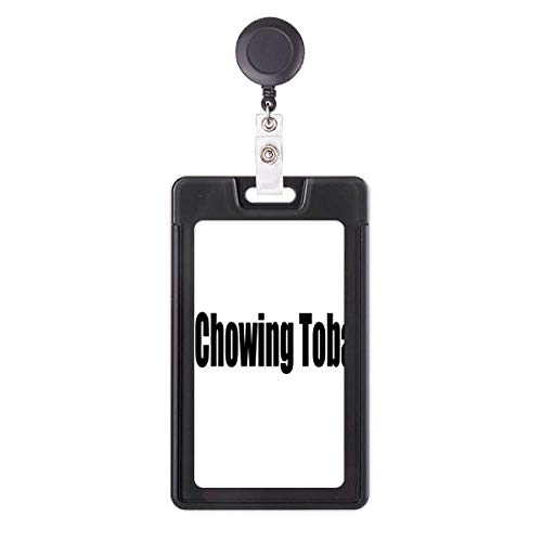 Étui rétractable pour badge Chowing Tobacco avec enrouleur robuste noir