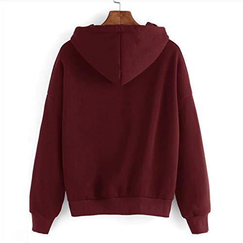 NOUGFVZP Moletom com capuz gráfico, moletom feminino solto de manga comprida, moletom com capuz esta