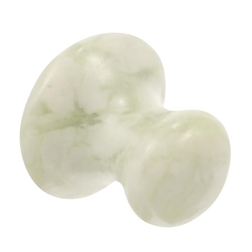NULYLU Masajeador de piedras en forma de seta rodillo facial arruga facial caliente masajeadores faciales masajeador facial piedra de masaje para mujeres accesorio de masaje jade